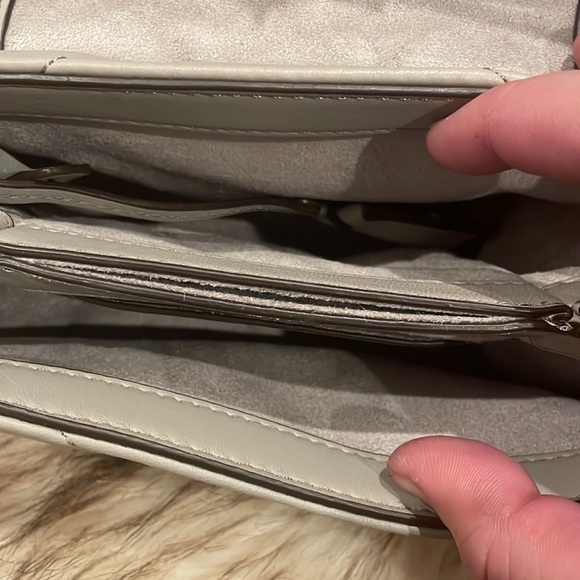 NEW NWT | Michael Kors CECE XS CHAIN CROSSBODY Gray Leather Shoulder Bag Purse - Picture 8 of 9